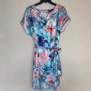 Liz Clairborne Floral Satin Dress